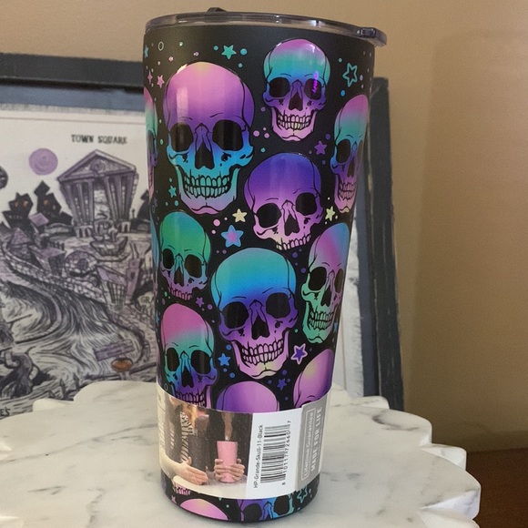 Hydrapeak 💀 Halloween Skulls and Stars ✨ 25oz tumbler cup with straws - Picture 8 of 8